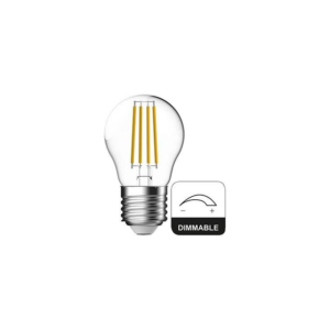 LED kogel filament E27 4,8 watt 2700K dimbaar