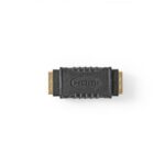 HDMI koppelstuk met vergulde aansluitingen.