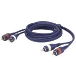 RCA kabel 3 meter FL24 - 2 RCA Male L/R > 2 RCA Male L/R