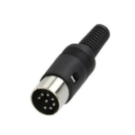 DIN connector 8 polig male