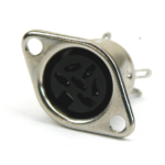 DIN chassisdeel 5 polig 180 graden