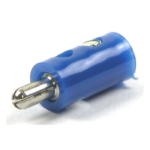 Banaanstekker blauw 2mm male