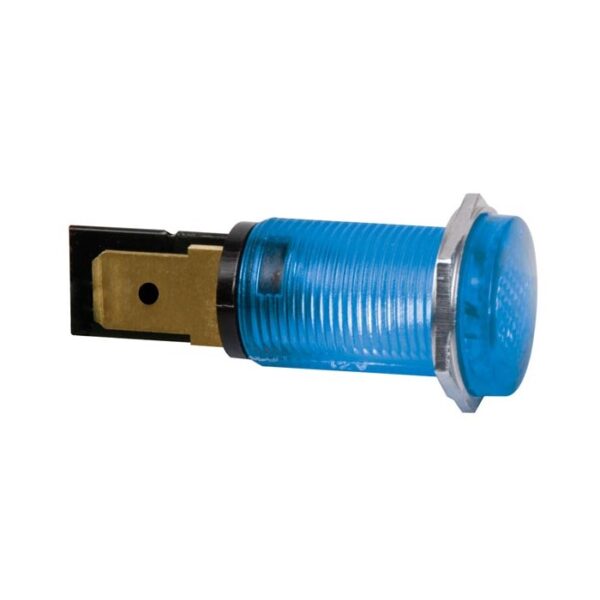 Signaallamp 14mm 12 volt blauw