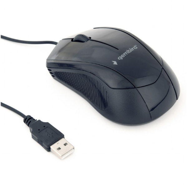 Bedrade optische USB muis zwart