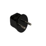 230 volt Stekker zwart zonder randaarde