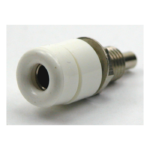 Banaan stekker chassisdeel 4mm wit