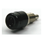 Banaan stekker chassisdeel 4mm zwart