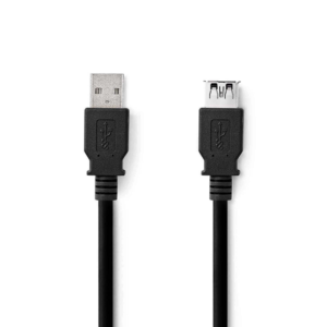 USB 3 verlengkabel 2 m zwart