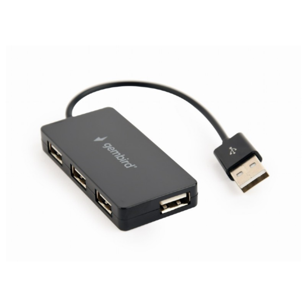 4 Poorts USB HUB zwart