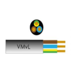 Kabel VMVL rond 3x 2.5qmm zwart