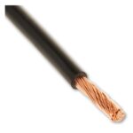 Montagesnoer 25mm2 zwart soepel