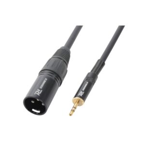 XLR male naar mini jack