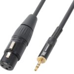 XLR female naar mini jack