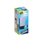 Wandarmatuur Sens zwart E27 + licht donker sensor