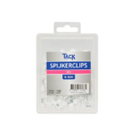 Spijkerclip wit 6mm 100 st per doosje