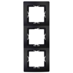 Kopp afdekraam 3V zwart