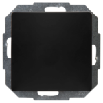 Kopp wisselschakelaar enkel zwart