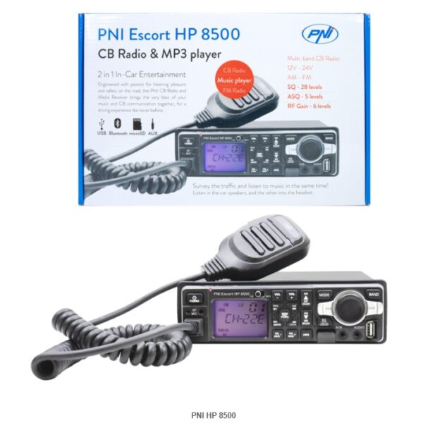 PNI HP8500 CB en autoradio in 1