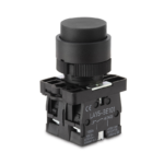 Verheven drukknop zwart