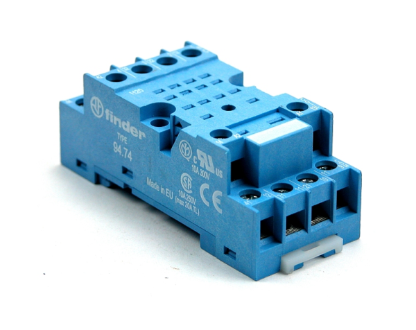 DIN-rail relaisvoet type finder 94.74