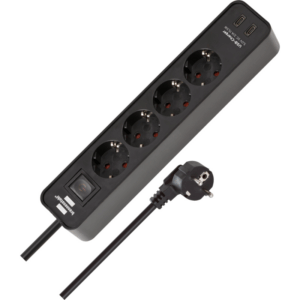 Brennenstuhl ecolor tafeldoos USB-C zwart