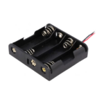 Batterijhouder 4x AA met draad 15cm