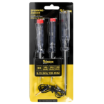Set van 3 spanningzoekers voor 6 / 12 / 24 en 230 volt