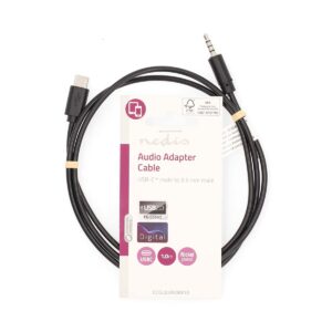 USB-c naar mini jack 1 meter
