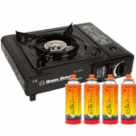 Kooktoestel 2200W draagbaar in koffer + 4 patronen