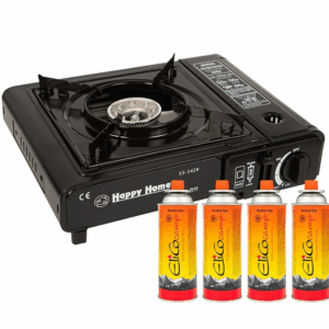 Kooktoestel 2200W draagbaar in koffer + 4 patronen