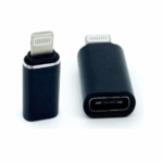 USB -C - Lightning adapter zwart