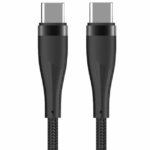 USB-C - USB-C kabel 1m zwart omvlochten 100W
