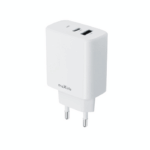 USB + USB-C snellader 20W wit