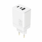 USB + 2x USB-C snellader 65W wit