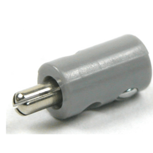 Banaanstekker grijs 2.6mm male