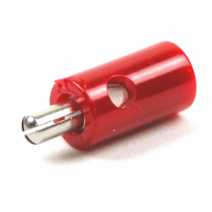 Banaanstekker rood 2.6mm male