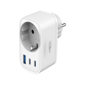 Stekkeradapter met USB laadpoorten