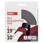 Vulcaniserende tape 19mm rol 10m zwart