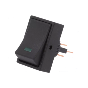 Wipschakelaar inbouw 12V met led groen